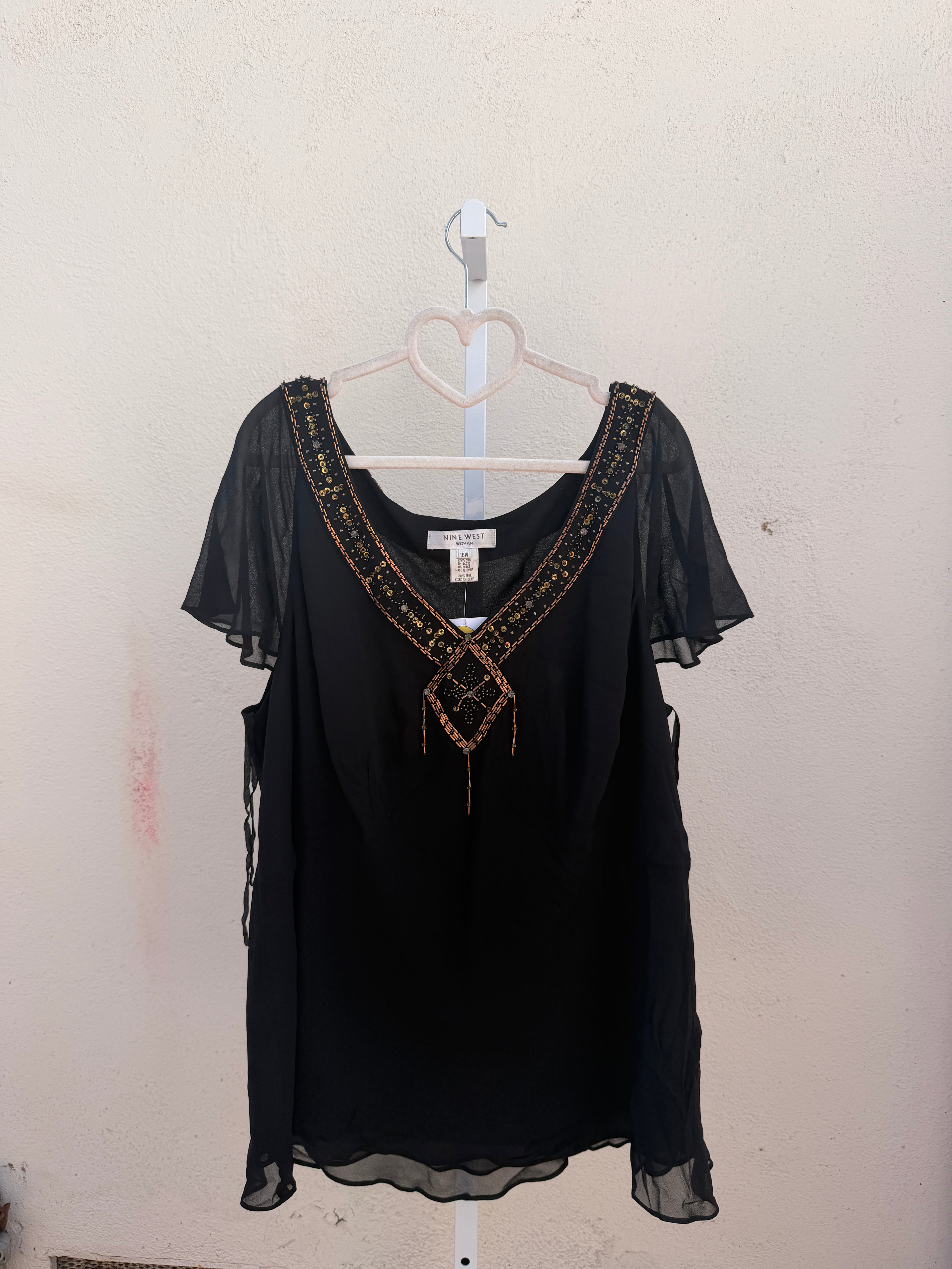 Whimsigoth Beaded Top