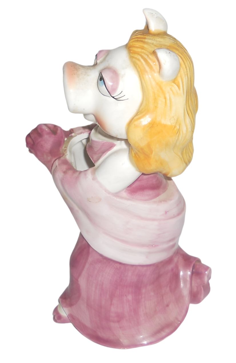1980s Miss Piggy Ceramic Vase