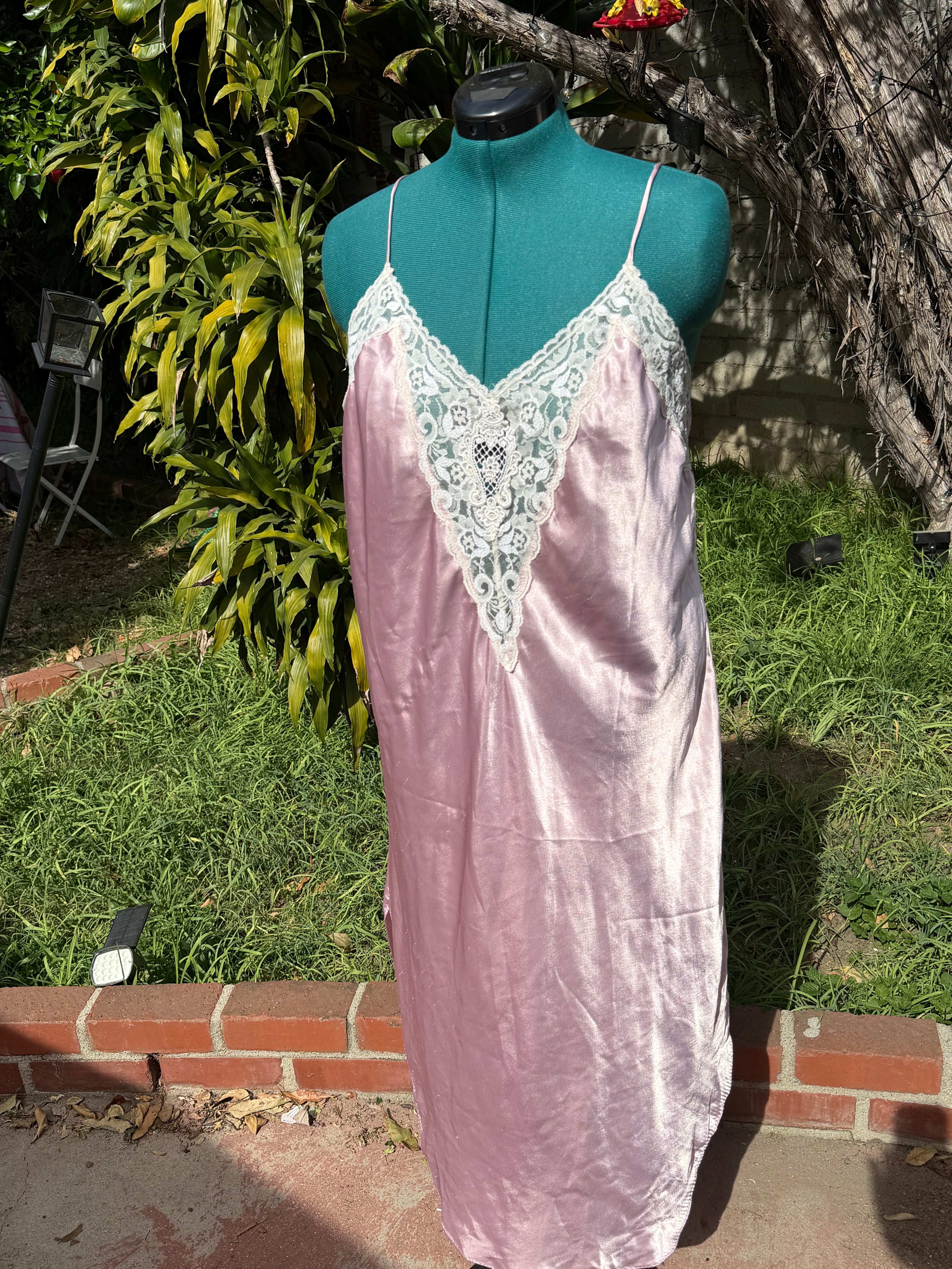 Pink Lady Lace Slip