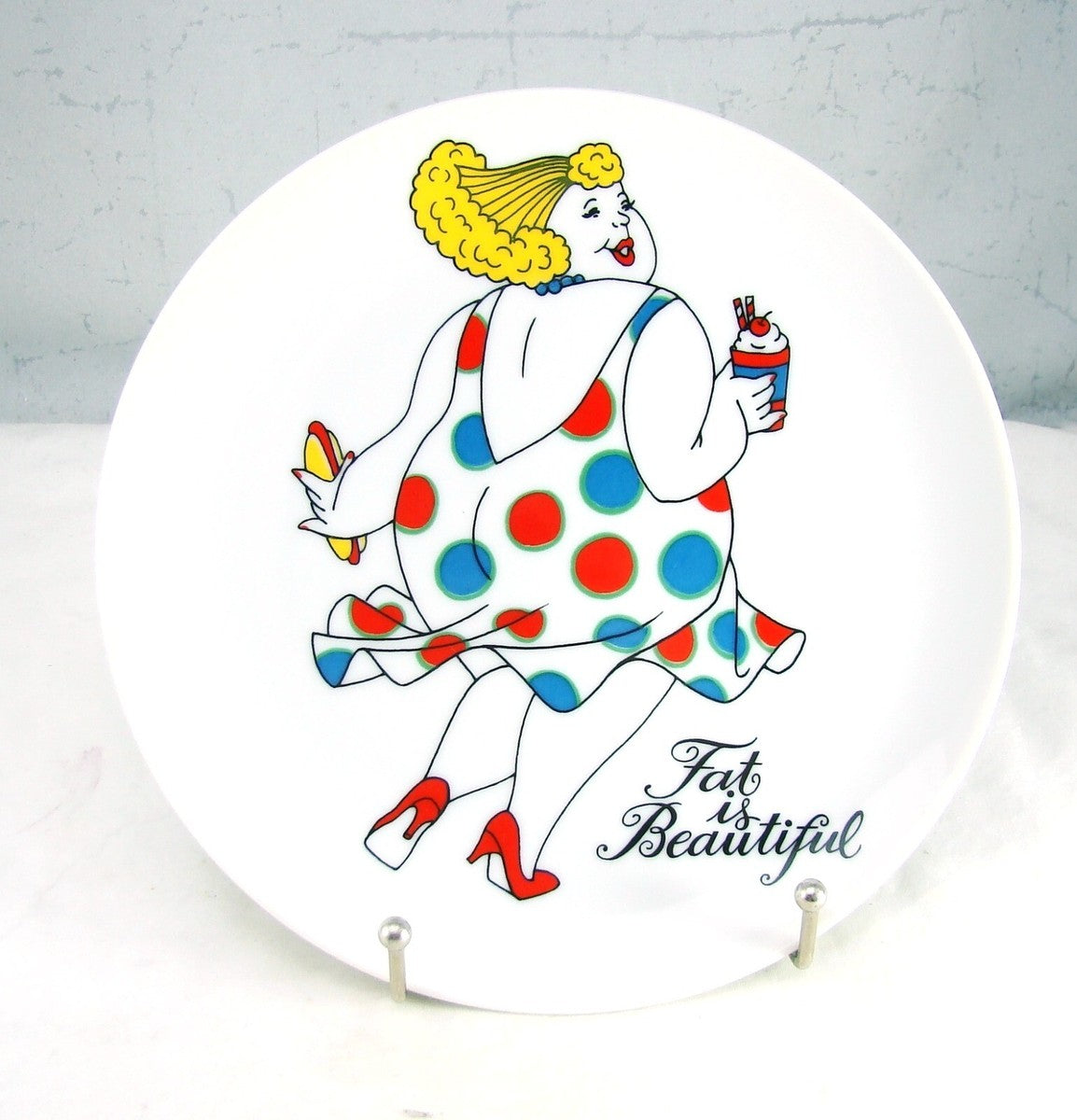 1981 Fat is Beautiful Plate