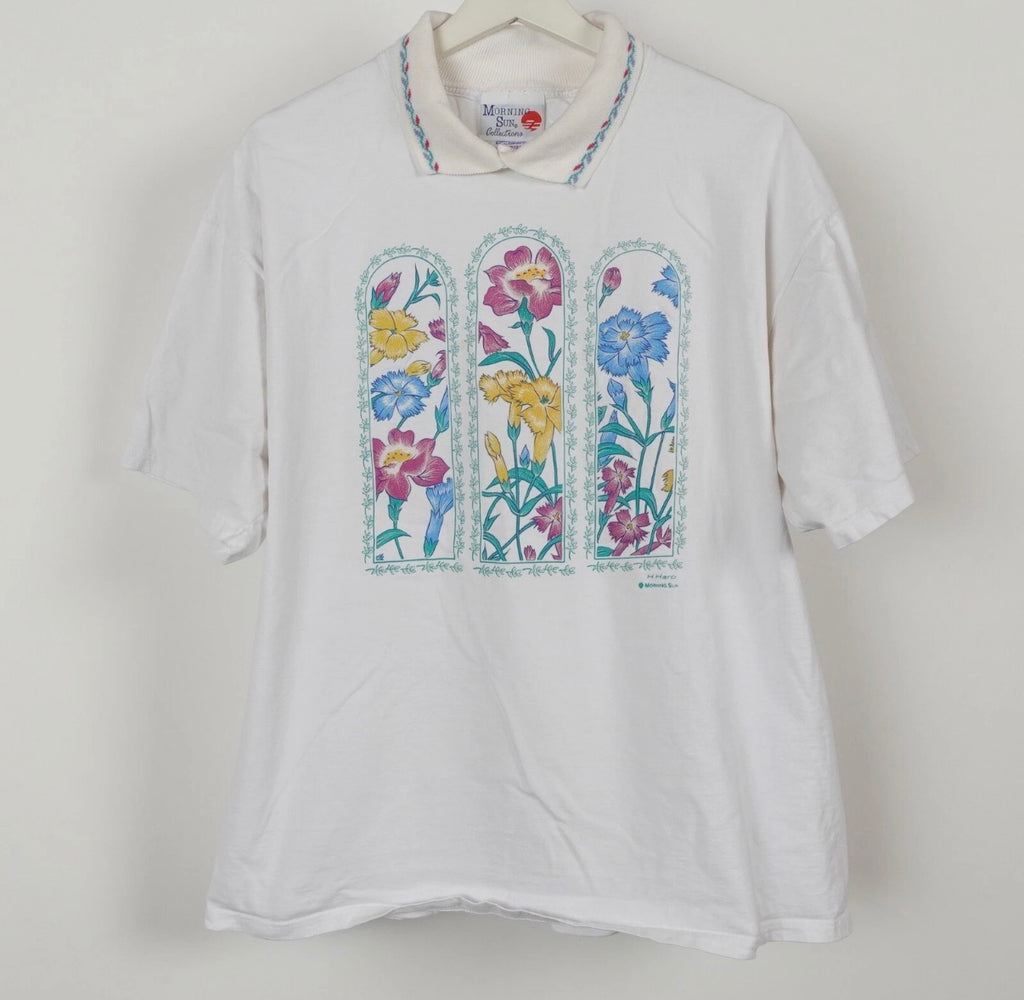 Among The Wildflowers Collared Tee