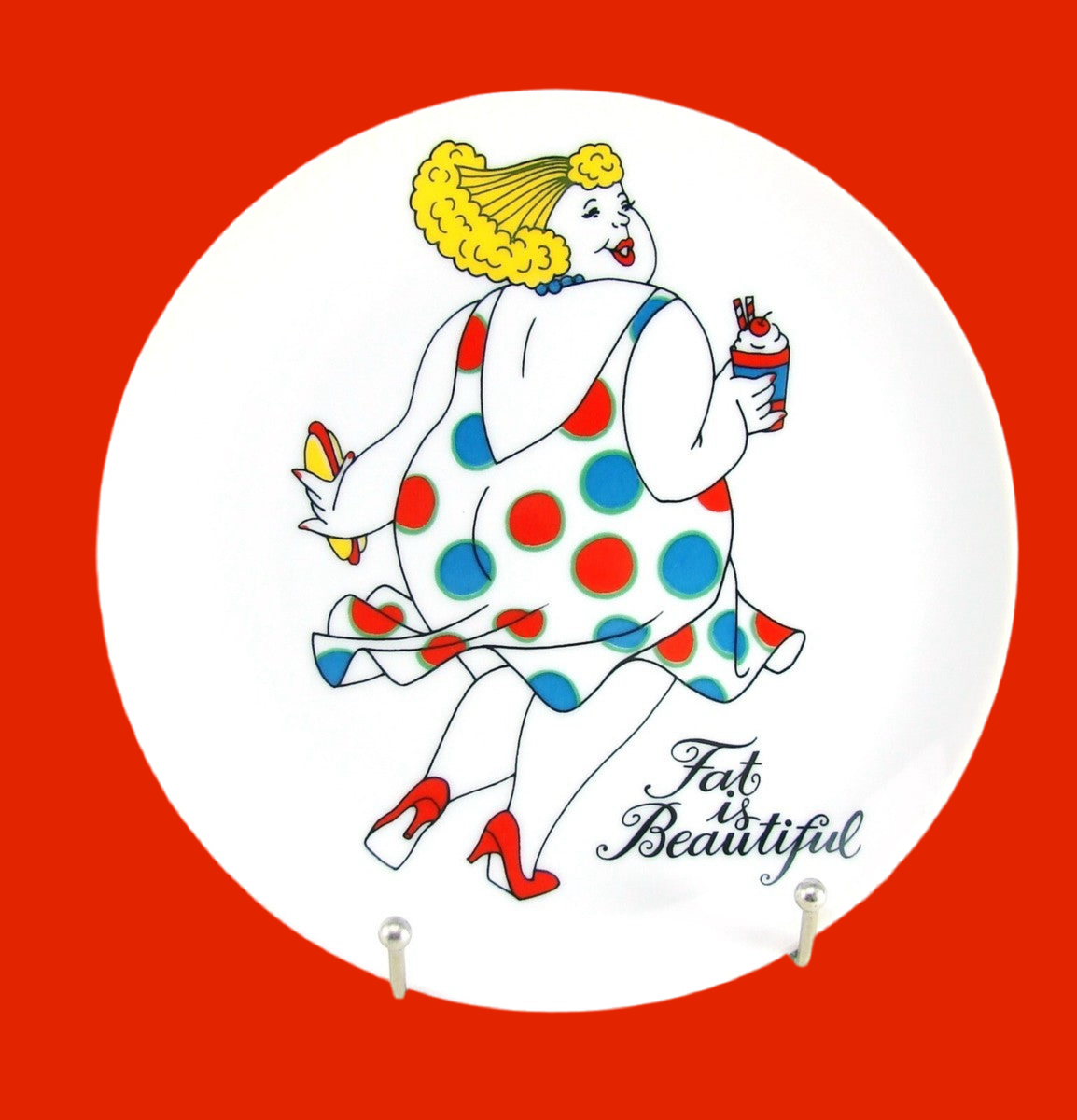 1981 Fat is Beautiful Plate