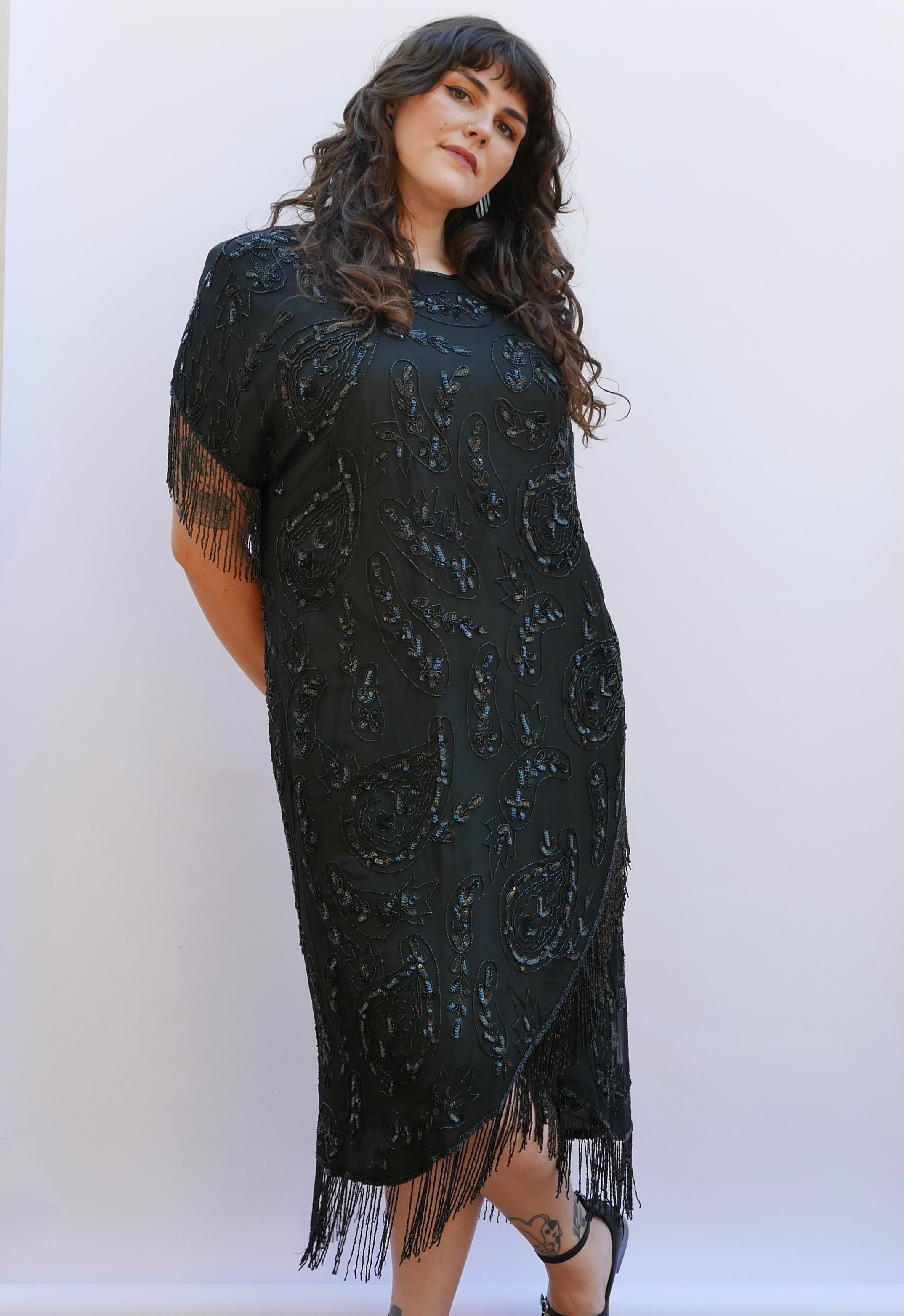 Love Me Or Leave Me Beaded Flapper Dress