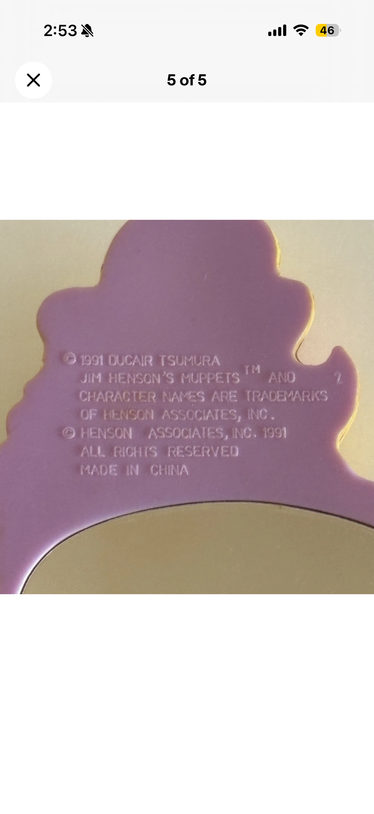 1991 Miss Piggy Mirror