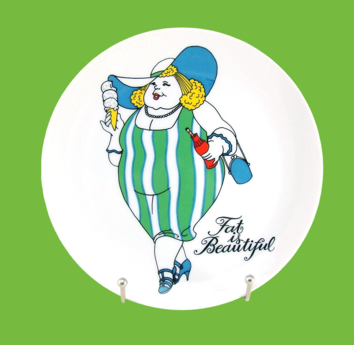1981 Fat is Beautiful Plate