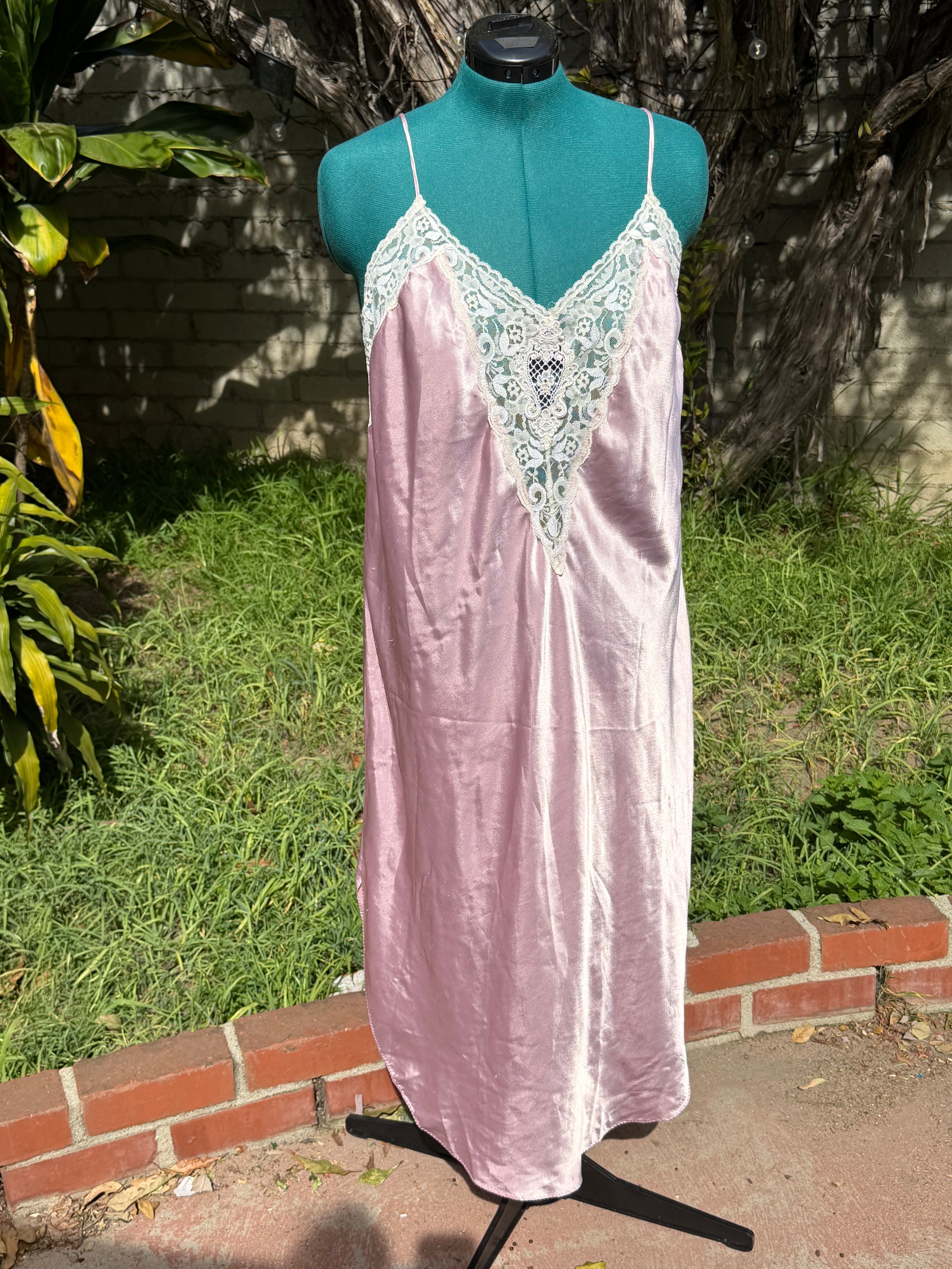 Pink Lady Lace Slip