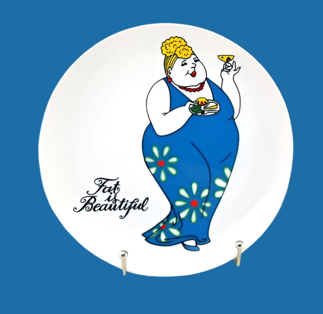 1981 Fat is Beautiful Plate