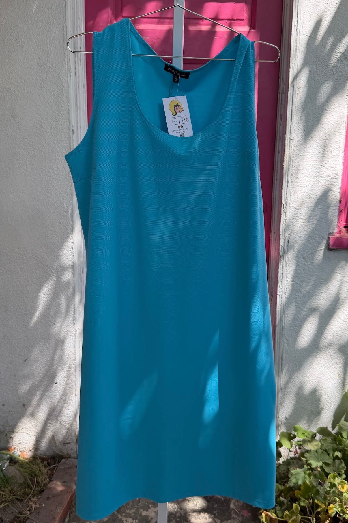 Slinky Blue Dress